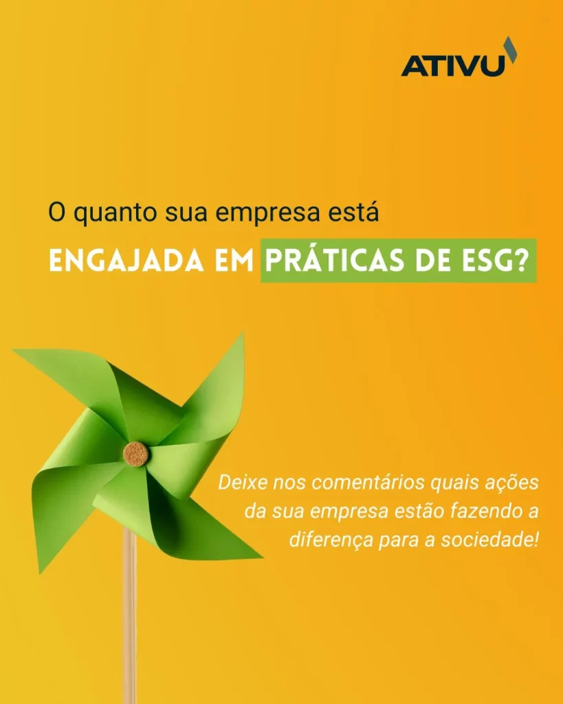 O quanto sua empresa esta engajada em praticas de ESG